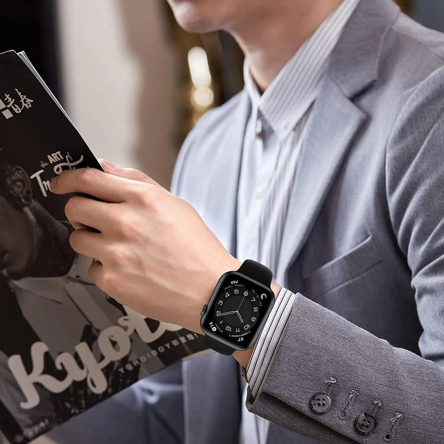 24 Straps with Storage Design, Compatible with Apple Watch Sport Bands 38Mm/40Mm/41Mm/42Mm. Waterproof, Durable and Soft Silicone Straps, Unisex for Women and Men; Silicone Straps with Storage Box.