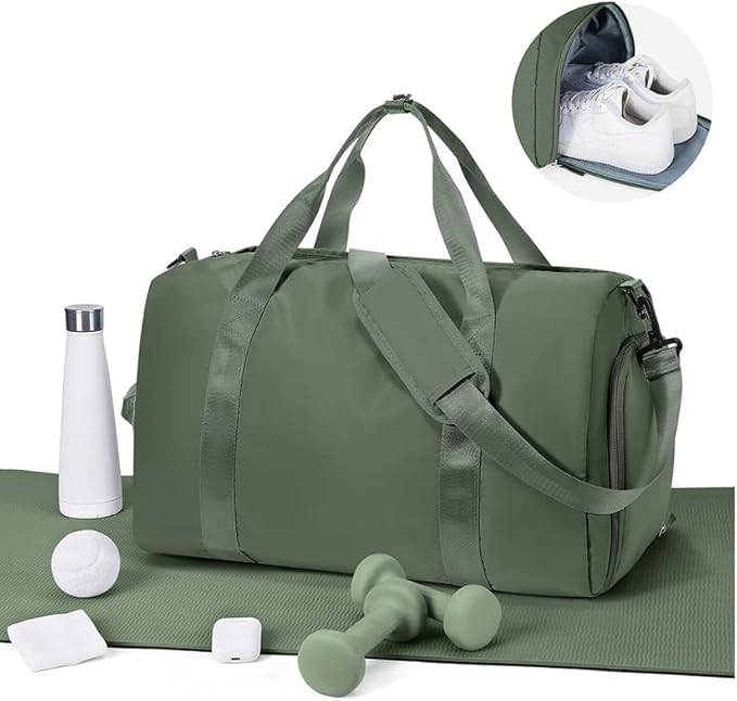 Sport Duffel Bag Damen Herren Sporttasche mit Schuhfach & Nassfach Reisetasche Handgepäck Tasche Sporttaschen Fitness Gym Bag Weekender Travel Bag Schwimmtasche Trainingstasche