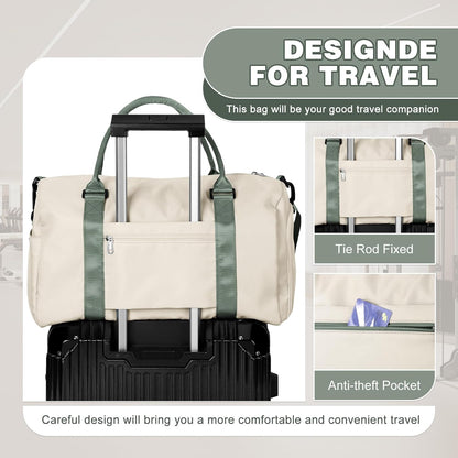 Sport Duffel Bag Damen Herren Sporttasche mit Schuhfach & Nassfach Reisetasche Handgepäck Tasche Sporttaschen Fitness Gym Bag Weekender Travel Bag Schwimmtasche Trainingstasche