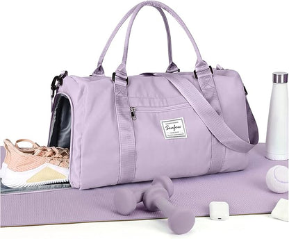 Sport Duffel Bag Damen Herren Sporttasche mit Schuhfach & Nassfach Reisetasche Handgepäck Tasche Sporttaschen Fitness Gym Bag Weekender Travel Bag Schwimmtasche Trainingstasche