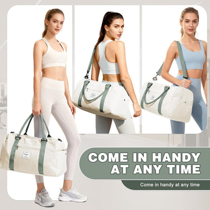 Sport Duffel Bag Damen Herren Sporttasche mit Schuhfach & Nassfach Reisetasche Handgepäck Tasche Sporttaschen Fitness Gym Bag Weekender Travel Bag Schwimmtasche Trainingstasche