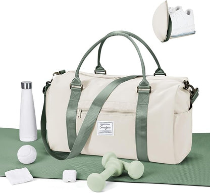 Sport Duffel Bag Damen Herren Sporttasche mit Schuhfach & Nassfach Reisetasche Handgepäck Tasche Sporttaschen Fitness Gym Bag Weekender Travel Bag Schwimmtasche Trainingstasche