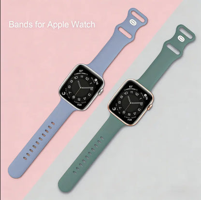 24 Straps with Storage Design, Compatible with Apple Watch Sport Bands 38Mm/40Mm/41Mm/42Mm. Waterproof, Durable and Soft Silicone Straps, Unisex for Women and Men; Silicone Straps with Storage Box.